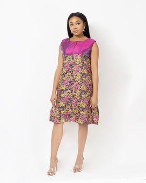 DeCarmenAfrik Tope Organza Ruffle Dress