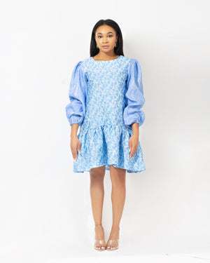 DeCarmenAfrik Carmen Organza Ruffle Dress