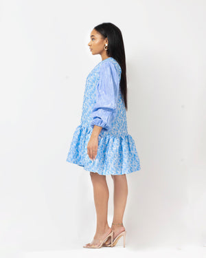 DeCarmenAfrik Carmen Organza Ruffle Dress